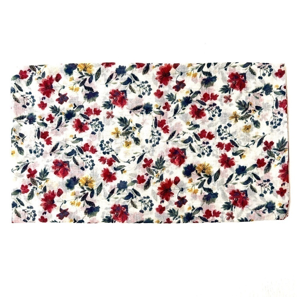 Floral Print Tassel Scarf Shawl Lightweight Wrap 70x35 Soft Boutique - Picture 5 of 5